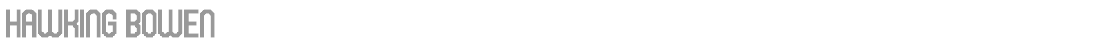 Hawking Bowen font preview